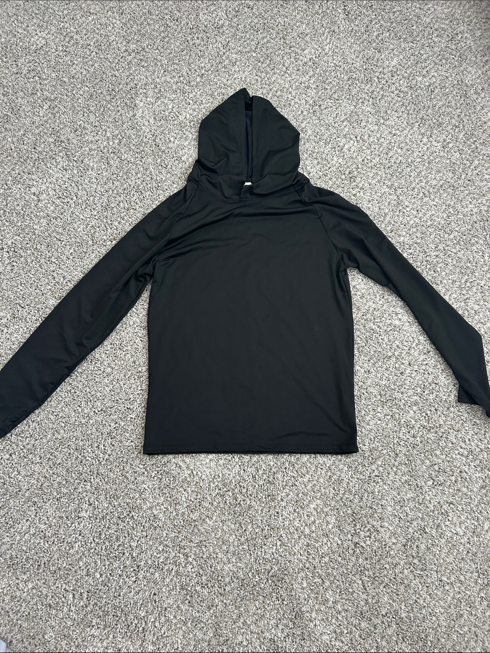 Black Lightweight Hoodie - 90% Polyester
